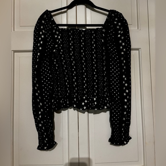 LoveShackFancy Russell Top in Black Satin - Picture 6 of 10